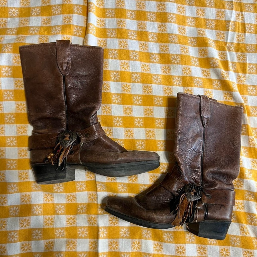 Vintage leather boots